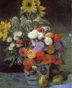 Pierre Renoir Mixed Flowers in an Earthenware Pot China oil painting reproduction